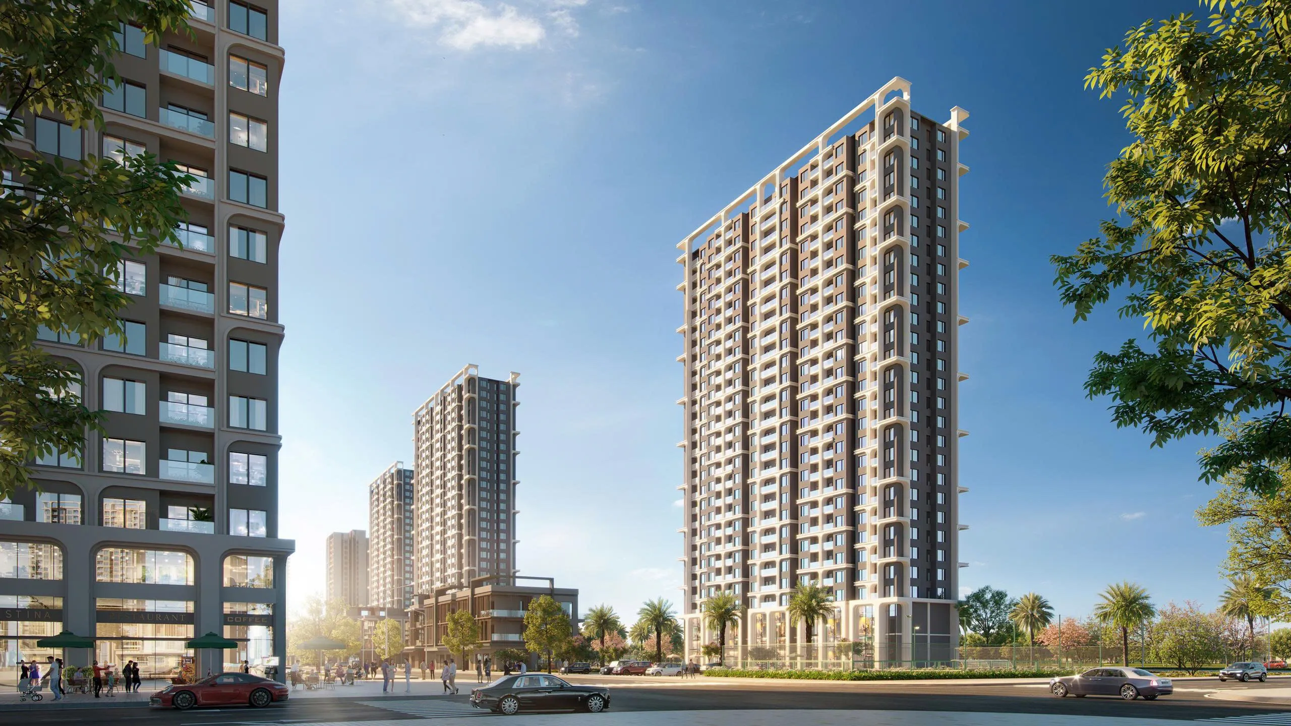 Phối cảnh phân khu căn hộ Imperia Royal Island thuộc